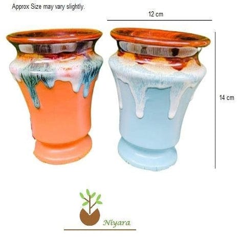 Flow View Style Planters Pot Set of 2