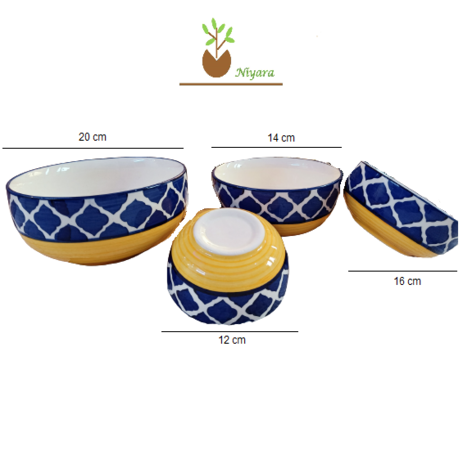 Shibori Bowl Set of 4