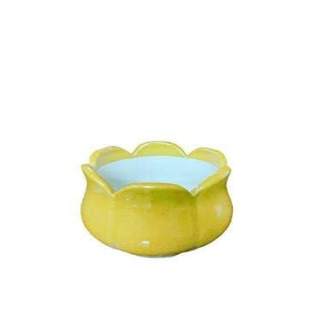 Lotus Style Planters Pot Color- Yellow