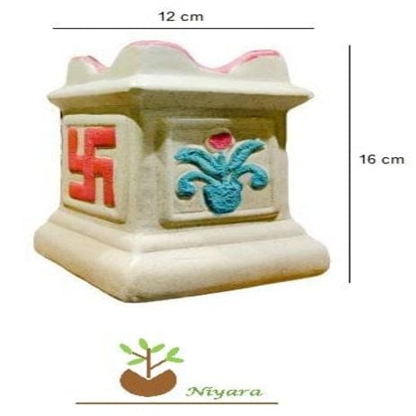 Tulsi Planter Pot 6 inch, Color-Cream