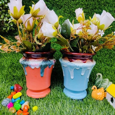 Flow View Style Planters Pot Set of 2