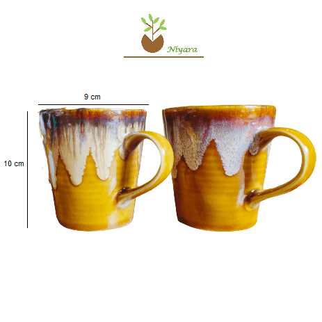 Yellow Fellow Tea Mugs Set of 2