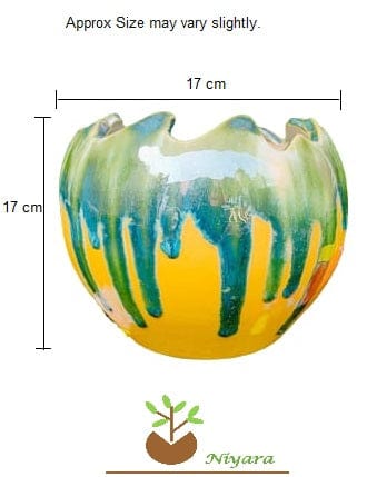 Cut Style Planters Pot Medium Size- 7 inches