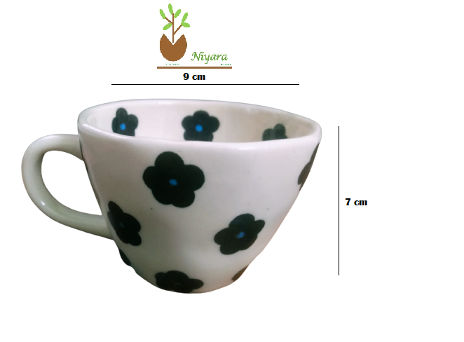 Floral Coffee Mug set of -2