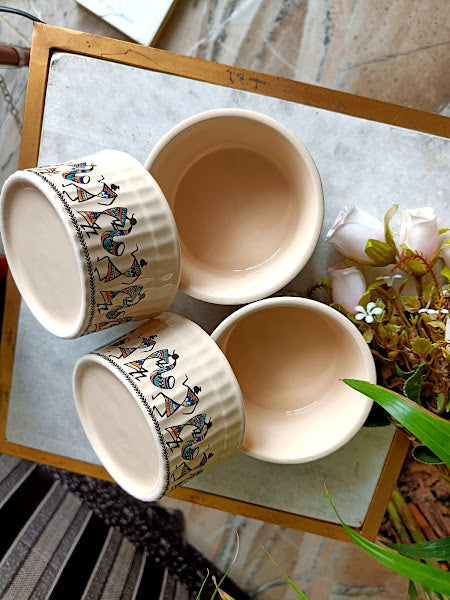 Antique Egyptian Bowl Set of 4