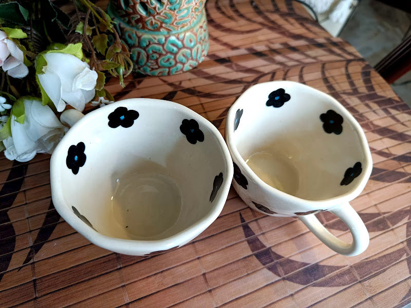 Floral Coffee Mug set of -2