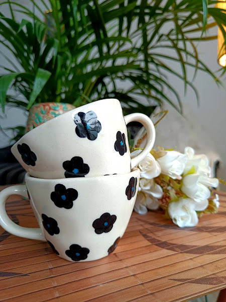 Floral Coffee Mug set of -2