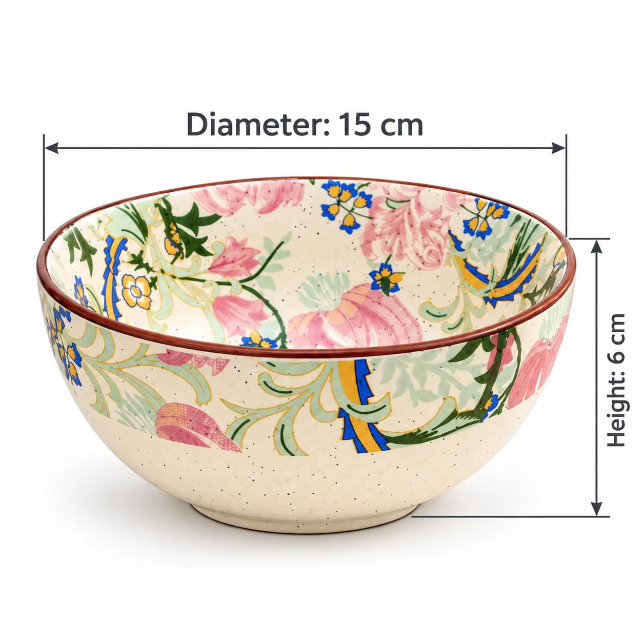 Niyara New Pink floral bowl set of 1