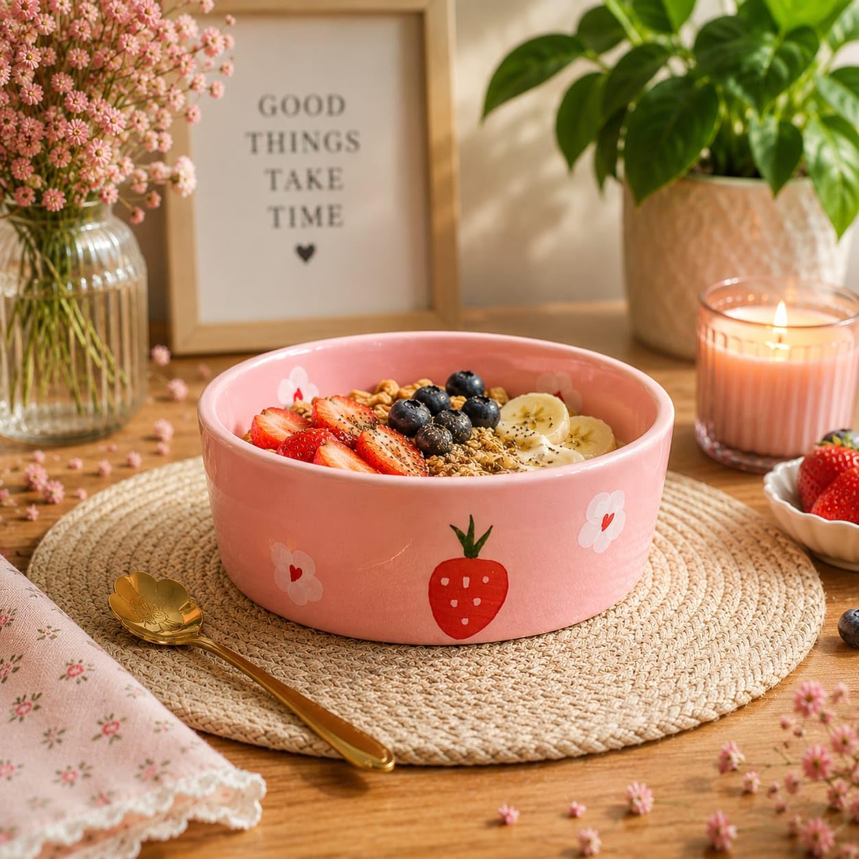 Niyara Cute Strawberry Bowl set of 1