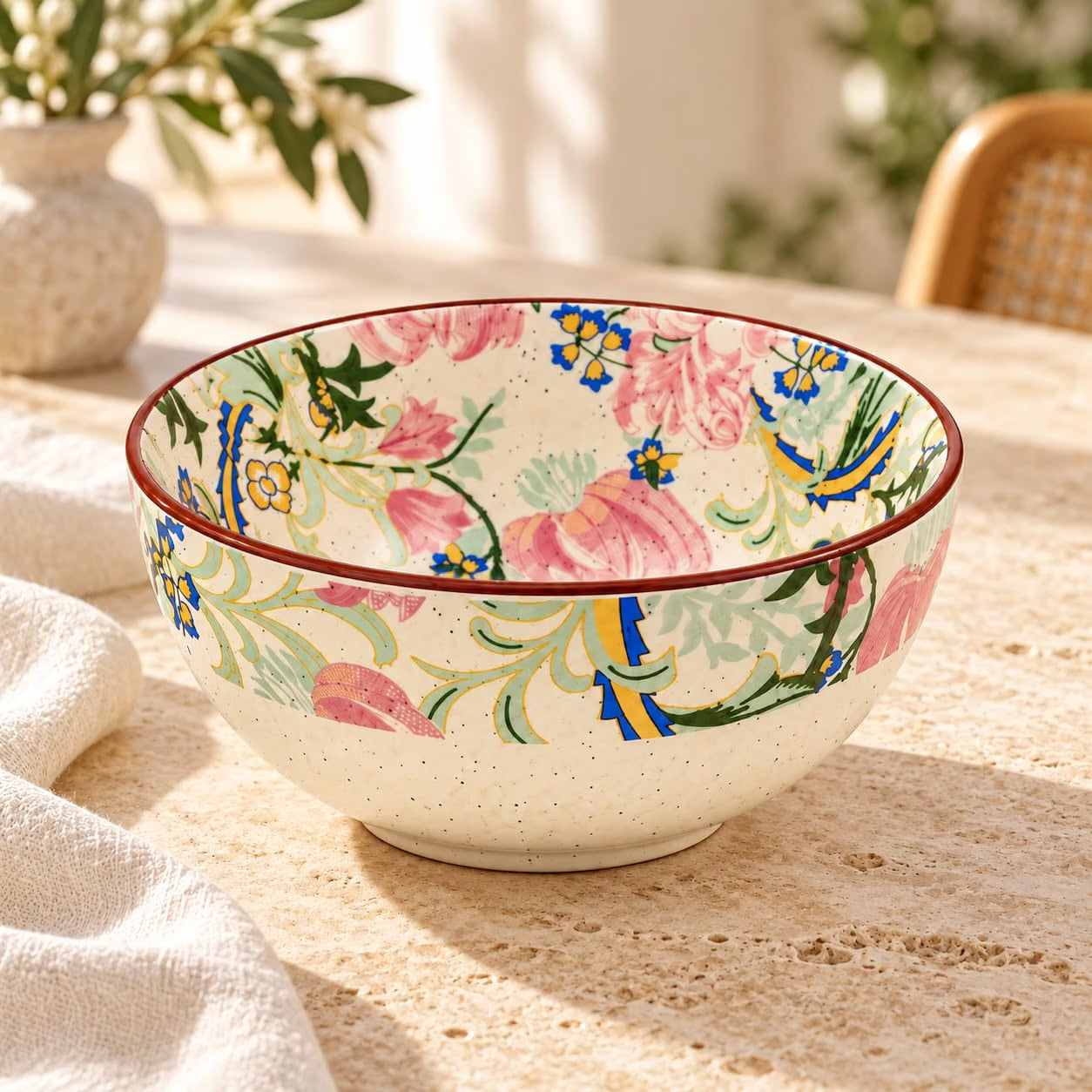 Niyara New Pink floral bowl set of 1