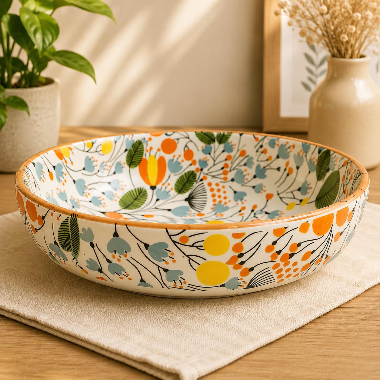 Niyara Premium Orange leaf bowls set of 2
