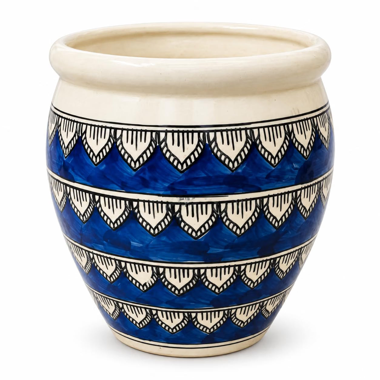 Niyara Blue Handpainted Pot 10 inch
