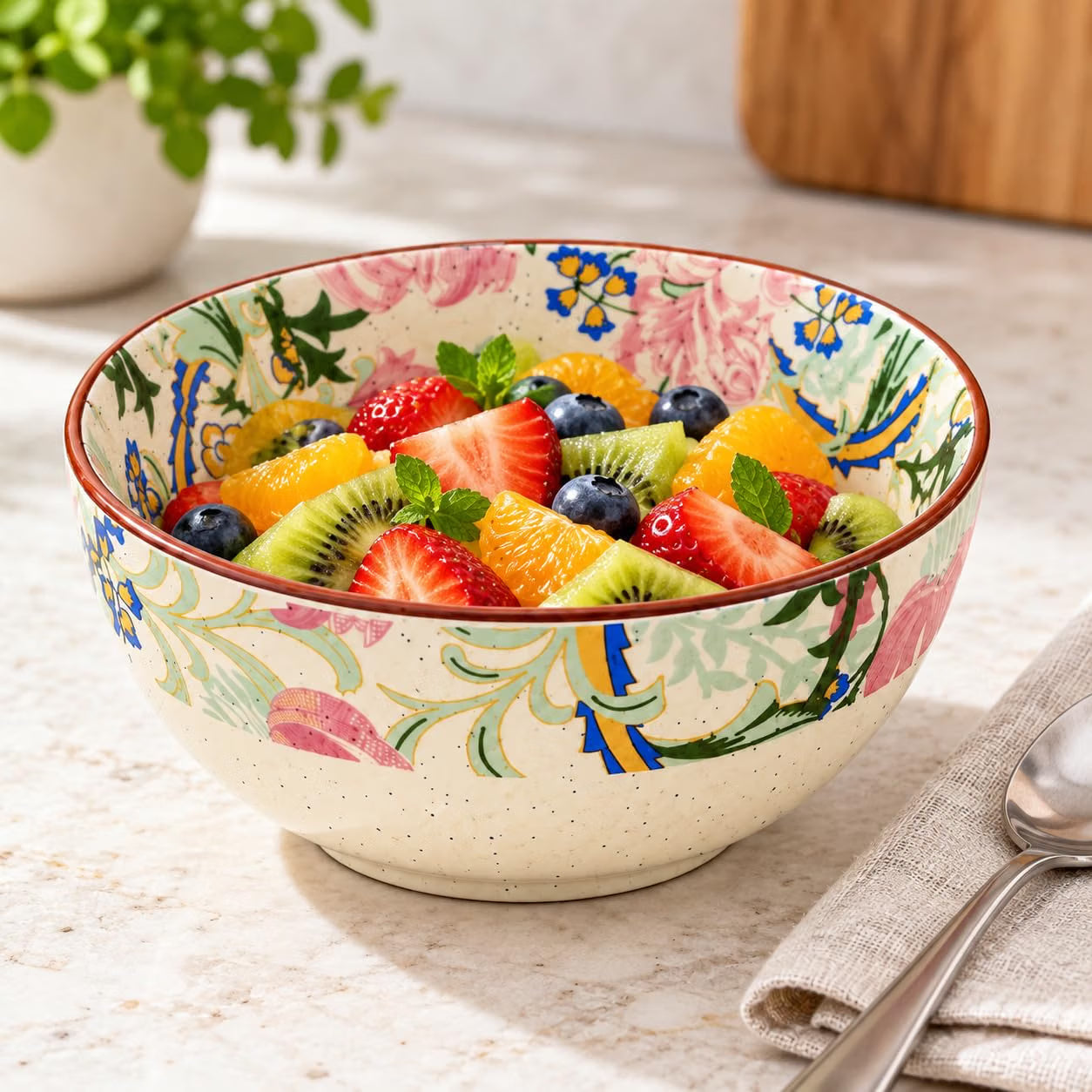 Niyara New Pink floral bowl set of 1