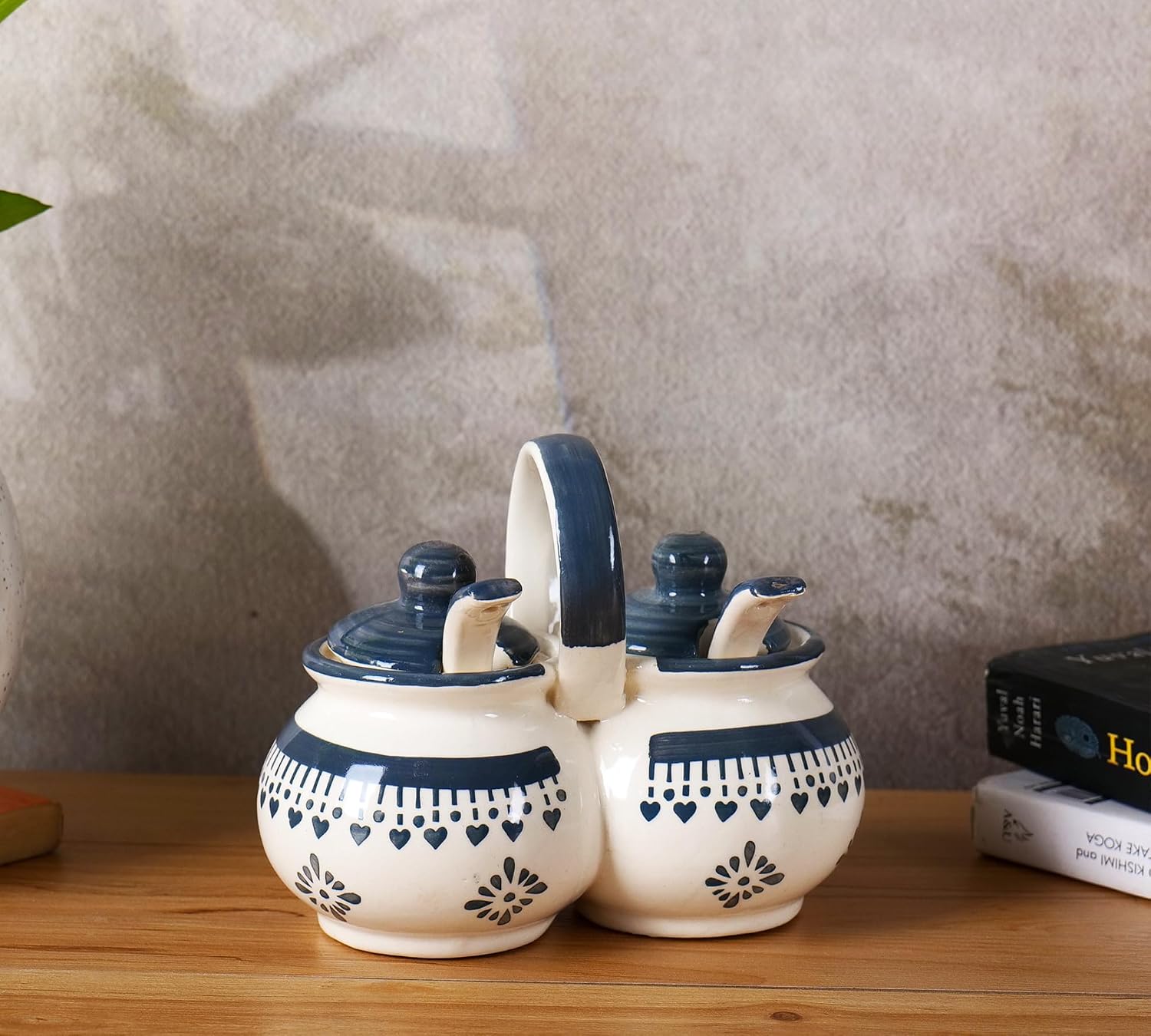 Niyara Grey jhalar lota design pickle set of 2