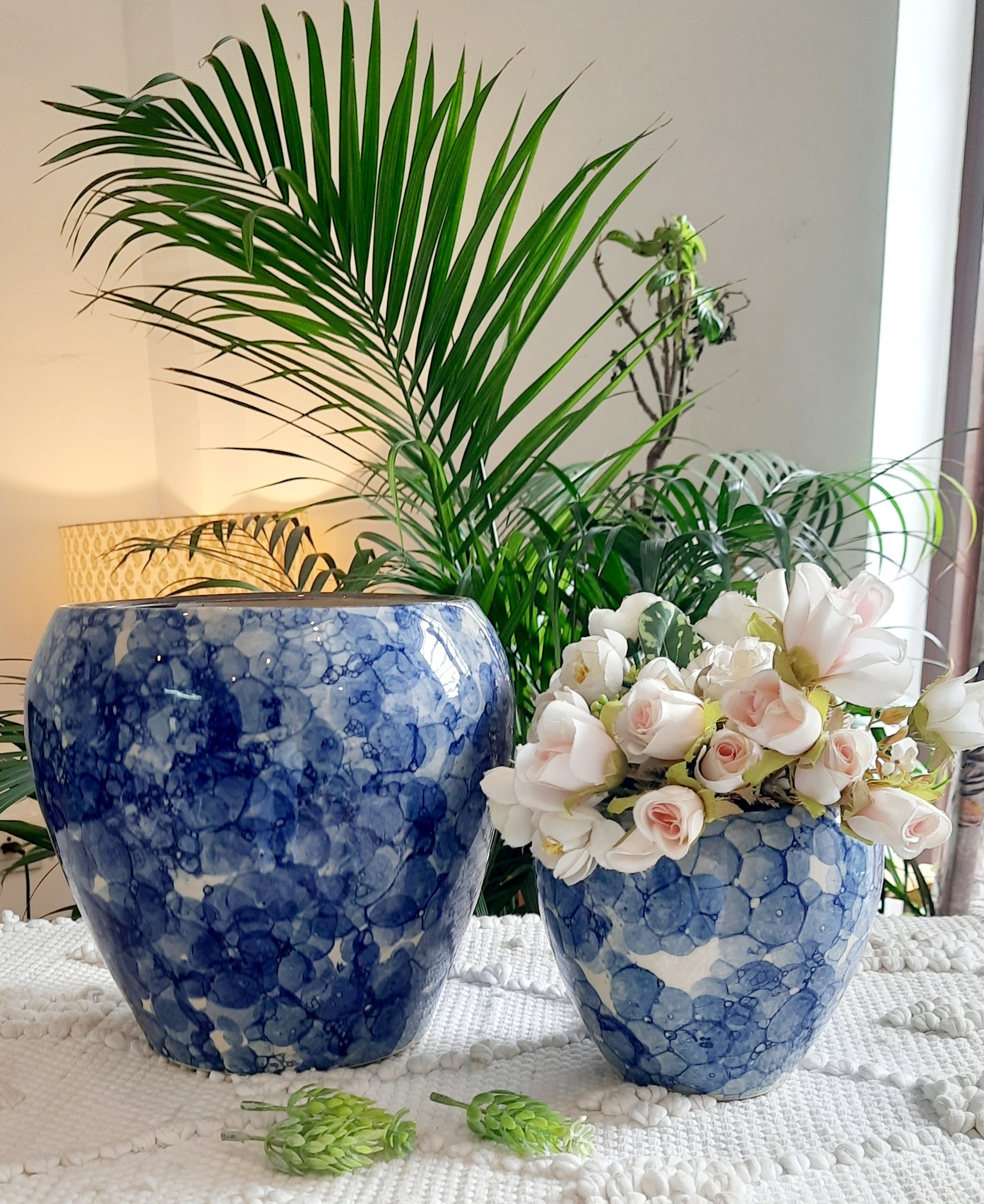 Glossy Blue Combo Pot