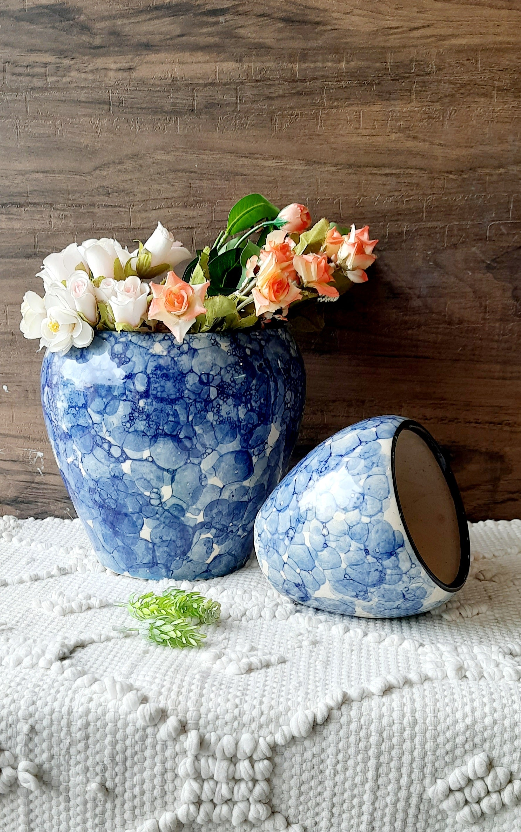 Glossy Blue Combo Pot