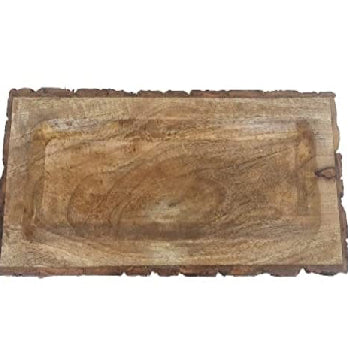 Designer Wooden Tray Colour -Brown