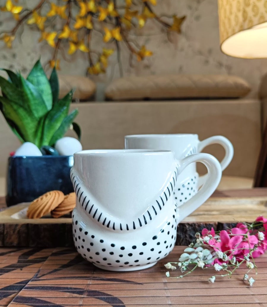 Rain drop Coffee Mug set of 2