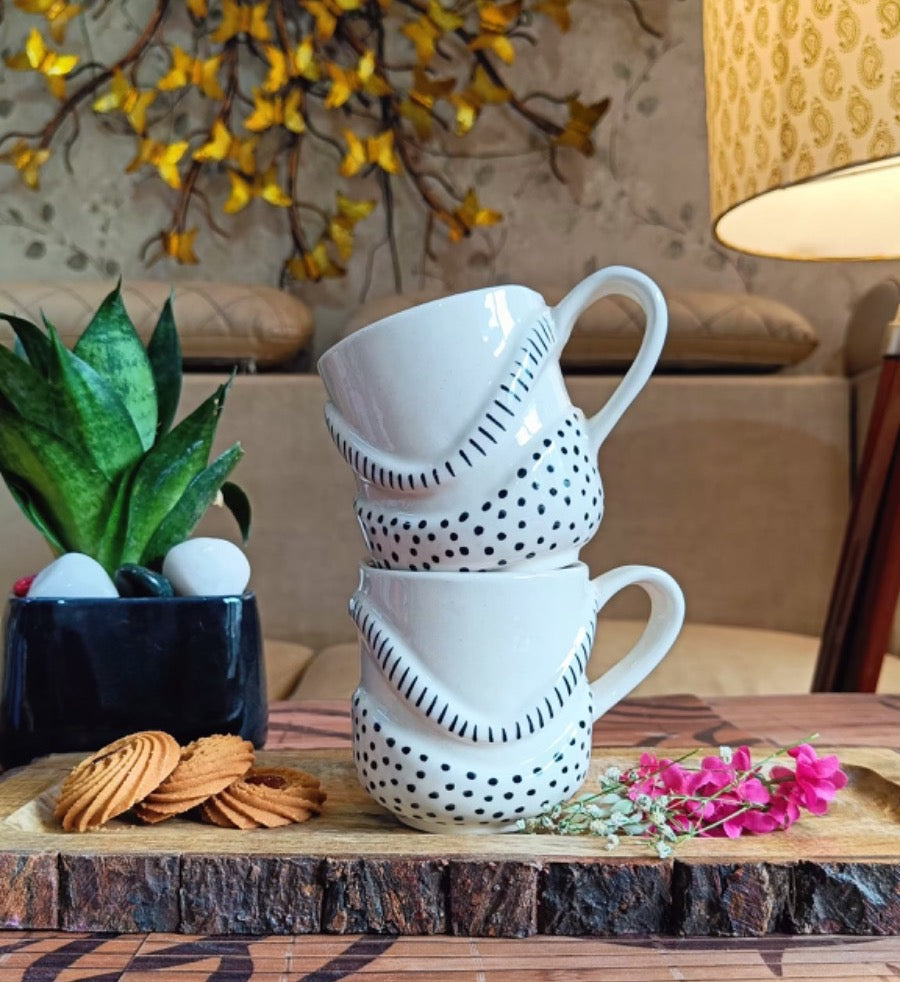 Rain drop Coffee Mug set of 2