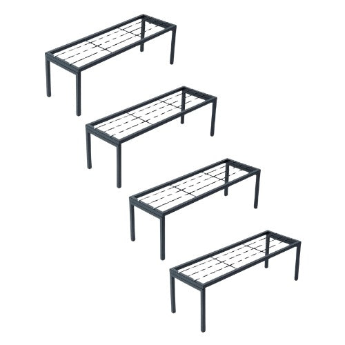 Metal Planter Stand Long 61 cm/ 24 inches) (Set of 4 [ Height 8 inch])