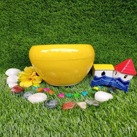 Yellow Stylish Ceramic Planters Pots