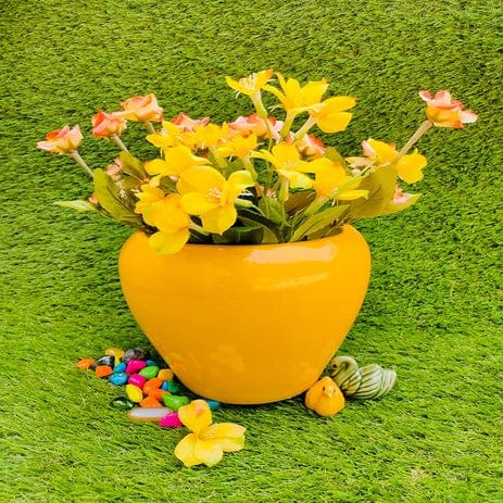 Yellow Stylish Ceramic Planters Pots