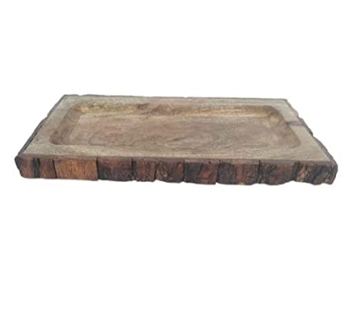 Designer Wooden Tray Colour -Brown