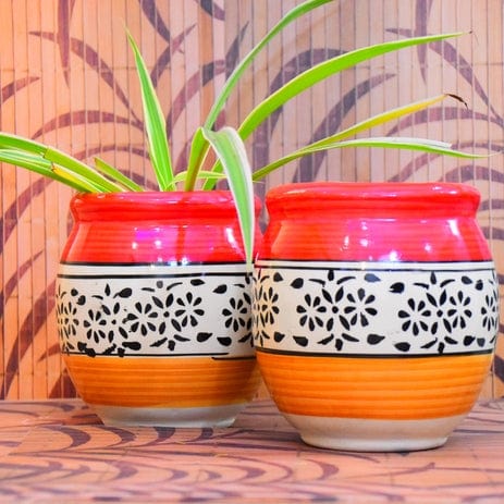 Small Mugal style combo size -15 cm * 15 cm Colour-White & Red