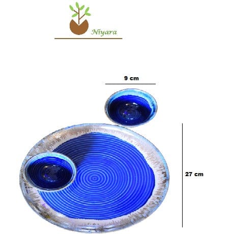 Seashell Plate with 2 Bowls Set of 3